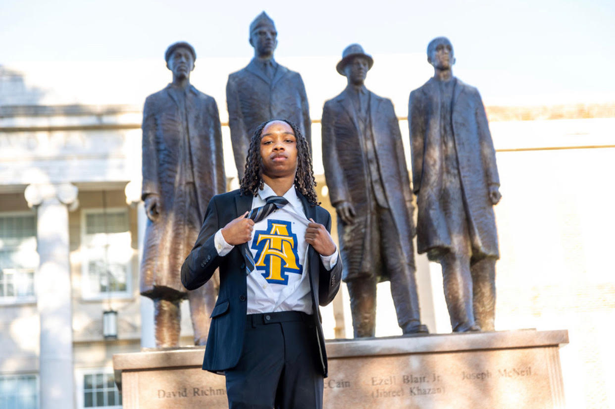 Me with my A&T shirt
